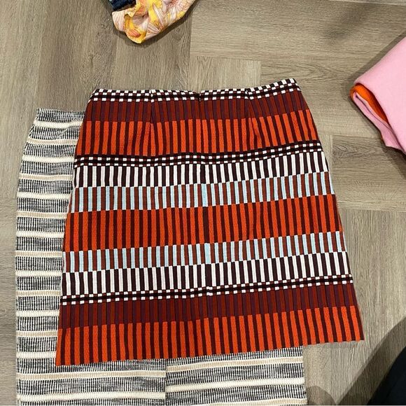 Ann Taylor Colored Striped A-Line Skirt Size 10 - Picture 5 of 7